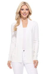 Women's Open Front Shrug Sweater Knit Cardigan | Zarnesh